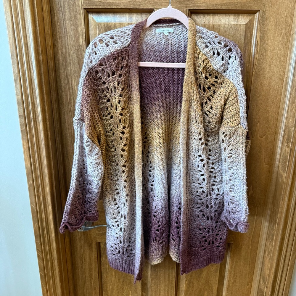Maurices Women’s Multicolor Open-Front Cardigan XL